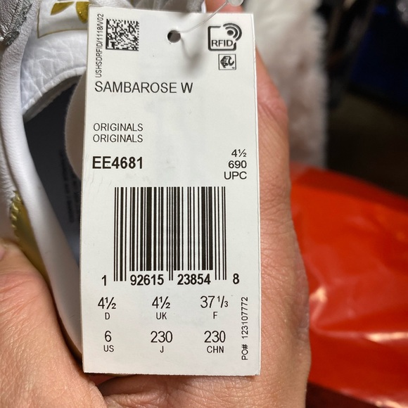 🆕 - Adidas - Samba Rose - White / Gold - W 6 - Picture 8 of 8